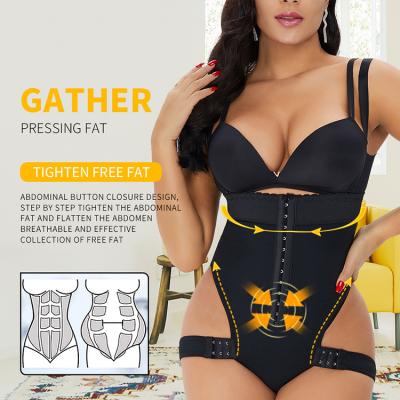 China 2020 OEM Service Antibacterial Waist Trainer High Waist Tummy Control Women Butt Lifter Set One Piece Shaper Panties for sale