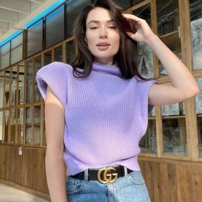 China Anti-Wrinkle Turtle Neck Women Full Slouchy Sweaters Vintage Sweater Women Women Turtle Neck 2020 CC Ripped Sweaters for sale