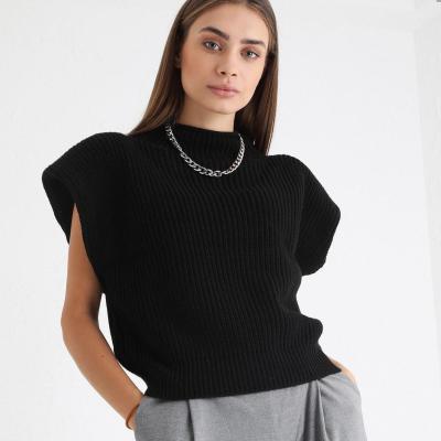 China Anti-Wrinkle Crop Sweaters Turtle Neck Sweater Invest Sweater Women's Luxury Brand Harajuku Cropped Sweaters for sale