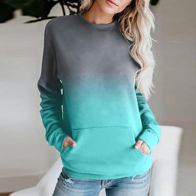 China Anti-Wrinkle 360 ​​Gsm Hoodies Gradient Women's Hoodies Plain Comfortable Hoodiehoodie Hoodies In Stock for sale