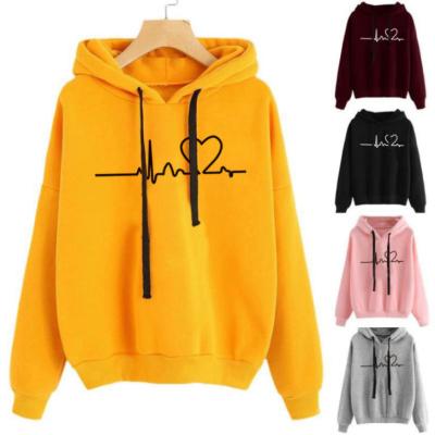 China 2021 Viable Hot Sale Drop Shipping Women Custom Multi Color Ladies Hoodie Casual High Quality Streetwear Pullover Printed Hoodies for sale