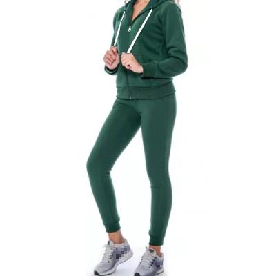 China 2021 Fall QUICK DRY Custom Sports Logo 2 Piece Women Jogging Tracksuit Sets 4xl Plus Size Women's Gym Set for sale