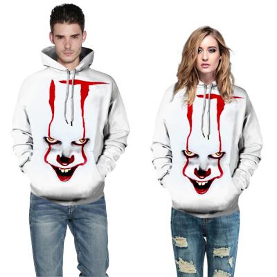 China Anti-wrinkle Shiman Drop shipping Unisex Long Sleeve Realistic 3d Logo Printed Halloween Sweatshirt Pullover Hoodie for sale