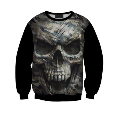 China Anti-wrinkle Dropshipping Sublimation POD 3d Pattern Custom Logo Printed Sweatshirts Pullover Men Sweatshirt Unisex Round Neck Loose for sale