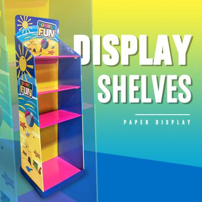 China Suitable for advertising & Product sales promotion in exhibitions cheap wholesale countertop cardboard display shand printing small cardboard craft display shand for sale