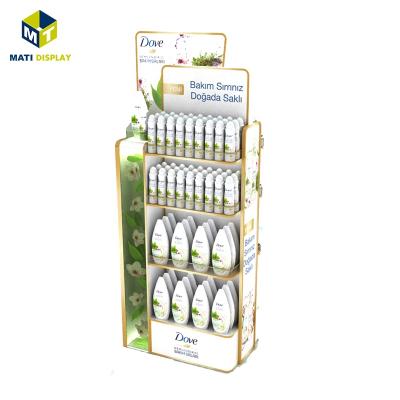 China Supermarket Shampoo Shower Gel Daily Necessities Cardboard Material Display Custom Wholesale Customized for sale