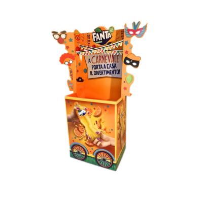 China New Product Recyclable Halloween Fanta Drinks Supermarket Display Rack &Retail Display Stand for sale