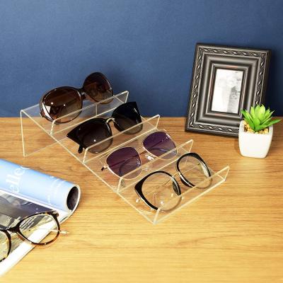 China Customized Clear Sunglasses Acrylic Display Stand Holder Sunglasses Eyewear Holder DSR-138 for sale