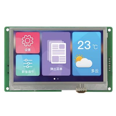 China Hot sale 4.3 inch TV-TN 480*272 18 bit 6R6G6B color 5.0V power supply resistor touch screen tft lcd display 122.0Wx73.0Hx14.0T mm 4.3 inches for sale