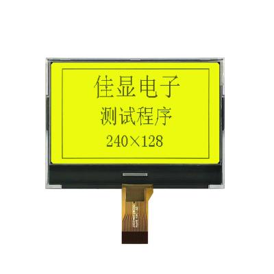 China High Quality Yellow STN Screen UC1638 Drive 3.3V Power Graphics 240x128 Tooth 3.2 Inch LCD Display Module Monochrome 71.3*52.2*5.5 mm for sale