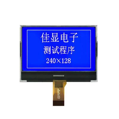 China Hot Sale And High Quality STN Blue Screen UC1638 Player 3.3V Power Graphics 240x128 Cog 3.2 Inch LCD Display Module Monochrome 71.3*52.2*5.5 mm for sale