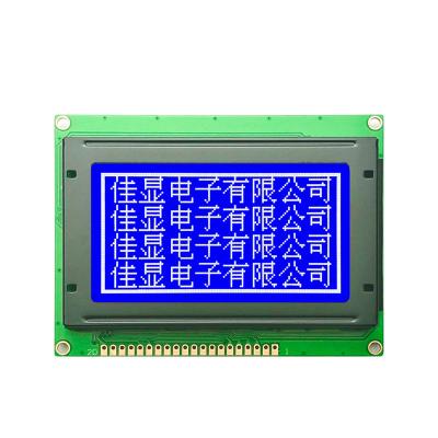 China Big hot sale 12864A-23 blue white backlight STN KS0107 or API31107 drive 3.3V power supply128x64 graphic lcd display module 93.0Wx70.0Hx12.5T mm for sale