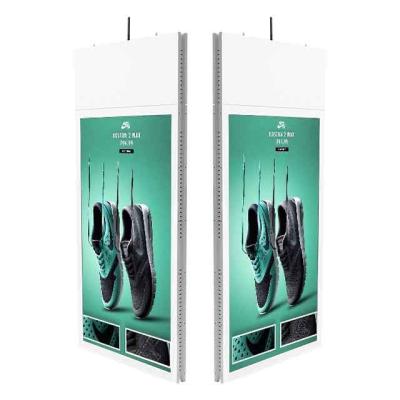 China Indoor Hanging Double LCD Digital Signage Display For Advertising Mall / Supermarket / Restaurant for sale