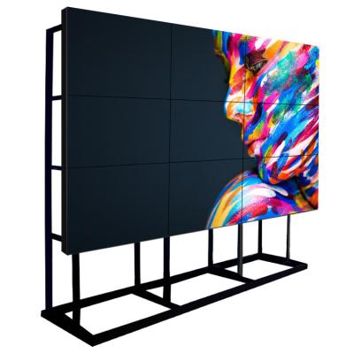 China Indoor ultra narrow bezel 46 49 seamless 55 inch advertising lcd videowall display splice lcd wall tv screen video wall full hd for sale