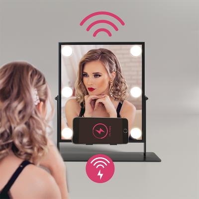 China Hot Selling Touch Screen Vanity Mirror Hollywood Style Lighted Vanity Mirror with 14 Bulbs for sale