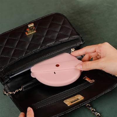 China New Design Fashion Lighted Cosmetic Hand Mirror Pocket Makeup Mirror Portable Led Handheld Mirror for sale