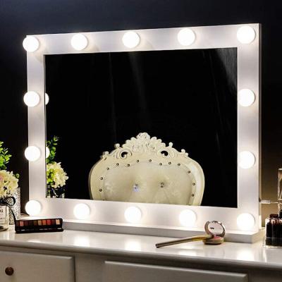 China Lighted Vanity Makeup Mirror Touch Screen Table Top Led Vanity Mirror for sale