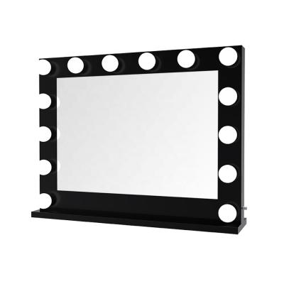 China Hollywood Frame Lighted Mirror With Led Vanity Table Or Wall Mounted Mirror For Makeup With OEM Service for sale