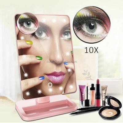 China Durable Smart Wireless Speaker LED Lighted Bathroom Makeup Desk Mirror With LED Light for sale