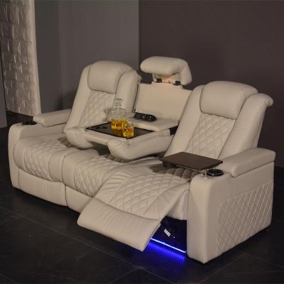 China 2021 Modern Wholesaler Latest Design Hot Selling Adjustable Electric Leisure Recliner Chair Movie Home Theater Sofa for sale