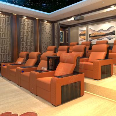 China Contemporary Customized Luxury Project Case Theater Furniture Electric Home Theater Recliner Cinema Recliner Chair for sale