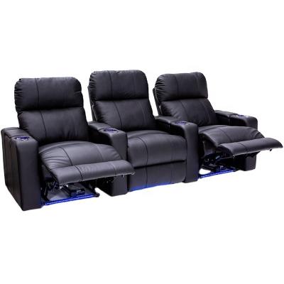 China Modern Online Wholesale Modern Home Theater Sofa Set Synthetic Leather Recliner Extended Electric Chair for sale