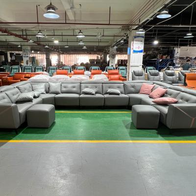 China (Other) Interior Design Adjustable Home Living Room Sofa Customized Functional U Shape KTV Sofa Leisure Furniture Recliner Living Room Corner Sofas for sale