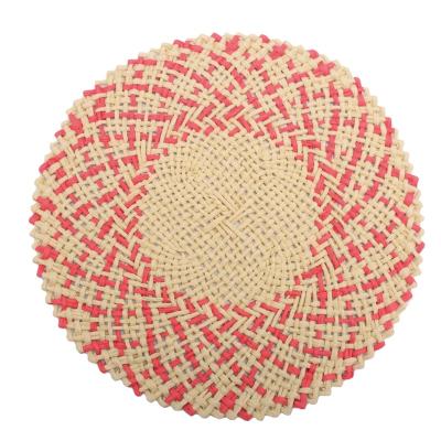 China Wholesale Bulk Stocked Fashion Round Place Mats Handmade Table Mats For Dining Table for sale