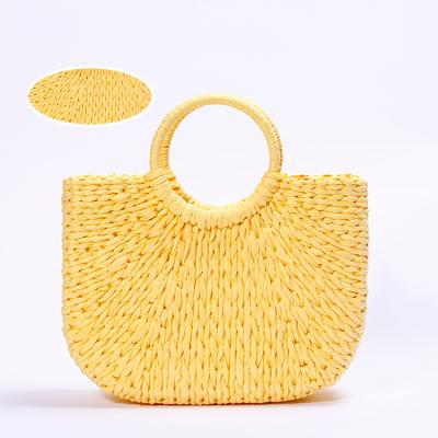 China Lady's Straw Bags Three Color Optional Fashionable Classic Straw Bags Shopping 2021 New Products for sale