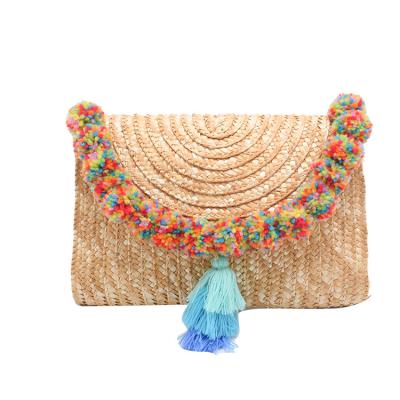 China Factory Manufacturer New Product Anti-theft Straw Clutch Bags 2021 Wooden Ladies Bags Lady Bags Awesome Straw Clutch Bags for sale