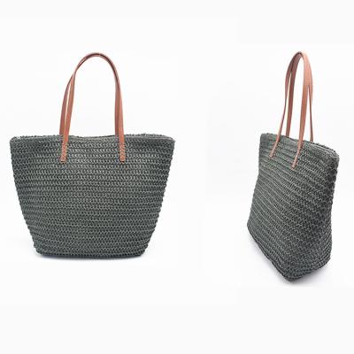 China Strong And Durable/Large Capacity/Beach Bag Shopping Bag News Crochet Environmental Fashion Trendy Wholesale Bulk Women Handbag With Zipper for sale