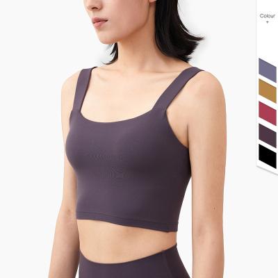 China Breathable New Product Female Ladies Ladies Sports Clothing With Removable Chest Pads Yoga Gym Bras for sale