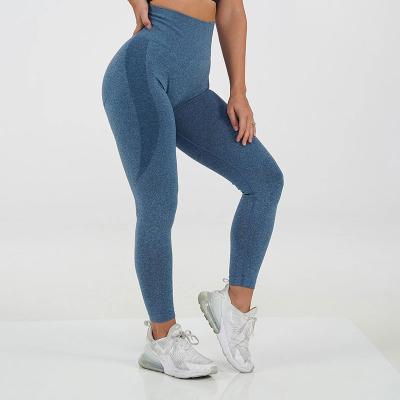 China Breathable fitness and yoga wear high fitness buttocks waist butt yoga pants seamless gym leggings crack! crack! for sale