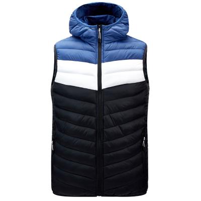 China OUTER WEAR Mens Waterproof Hooded Warm Vest Coat for sale