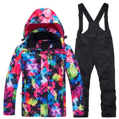 China Waterproof Boys Ski Suit Windproof Waterproof Sets Keep Ski Suit Warm for sale