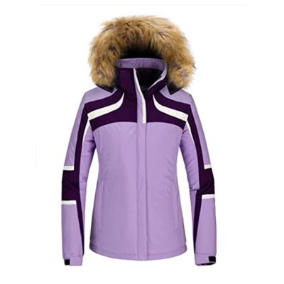 China Plus Size Women's Ski Jacket Hooded Warm Mountain Waterproof Outdoor Windproof Sports Coats for sale