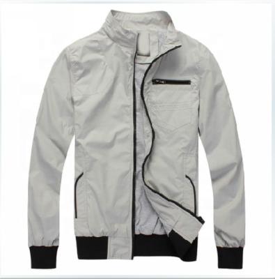 China Waterproof Waterproof Mens Soft Shell Jacket And Windproof White Zipper Baseball for sale