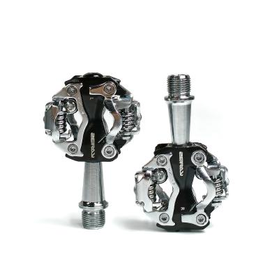 China SPD Compatible Bicycle Pedal Road Bike MTB Aluminum Self-Locking Pedals Sealed Support Pedals SPD Compatible Bike Part for sale