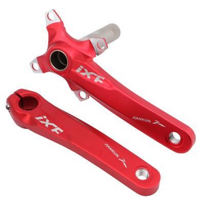 China Mountain Bikes IXF Integrated Hollowed Crank Arm Aluminum Alloy T6 BCD104 Bike Crankset Chain Wheel Crank MTB Road Bike Part for sale