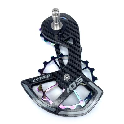 China Oversized Carbon Ceramic Cage LTWOO Pulley Wheel 18T Ratio Cage For Shimano R7000 ULTEGRA for sale