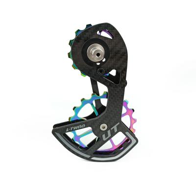 China Hot Sale LTWOO Carbon Cage Derailleur Jockey Wheel Ceramic Pulley Super Light Lubricated For Shimano 105 UT for sale