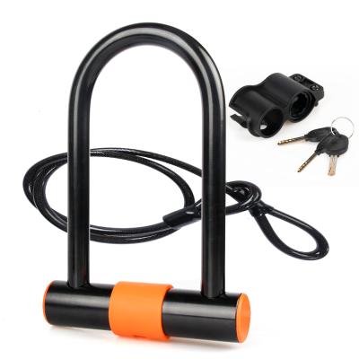 China New Chinese Key Cycle Lock Professional Hot Selling Vendor Alloy Steel Security U Lock For Bike for sale