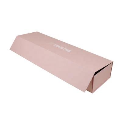 China Other Gift Box Wholesale Cardboard Rose LOGO Embossed Magnetic Paper Package for sale