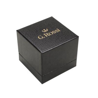 China Lid Off Box Black Morocco Paper Gold Logo Watch Box With Shoulder Custom Maker for sale