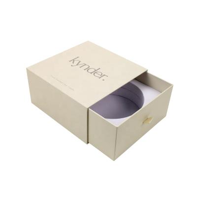 China 2020 Handmade New Design Packaging Unique Candle Gift Box Drawer Sliding Lid With EVA Foam for sale