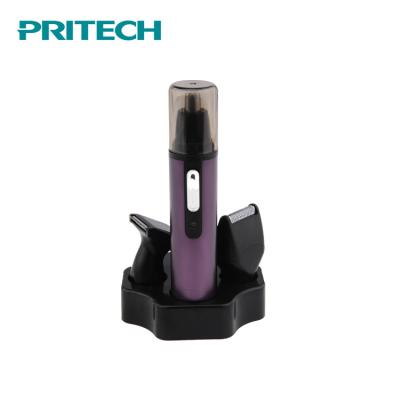 China Household PRITECH 4 in 1 Multi Function Rechargeable Nose Trimmer Shaver for sale