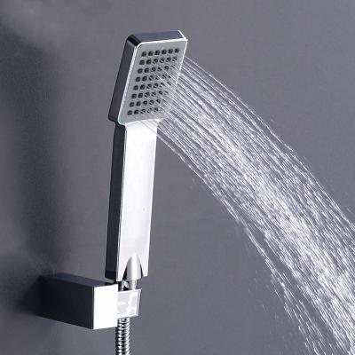 China Without Dispenser Bathroom ABS Hand Held Showerhead Shower Head With Hose for sale