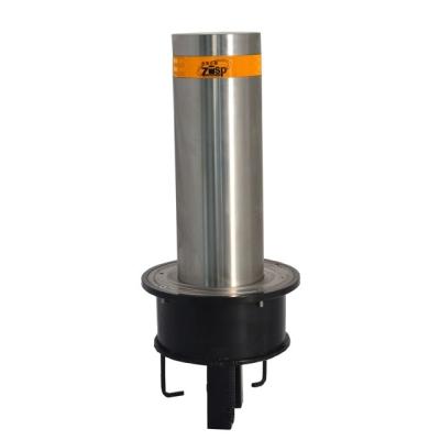 China Easy-to-Install Stainless Steel Brushed Finish Cylinder Bollards for Pedestrian Safety for sale