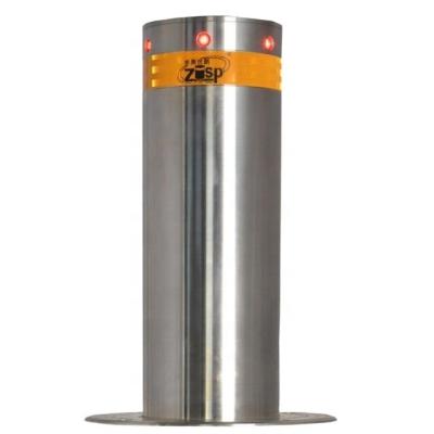 China LED LIGHTS STAINLESS STEEL RETRACTABLE HYDRAULIC AUTOMATIC BOLLARD FOR ROADWAY SAFETY for sale