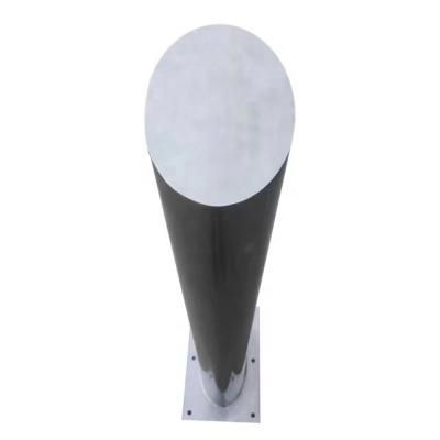 China 304 316 SS Airport  Street Mitred Top Bollard with Reflective Trip and Slop for sale